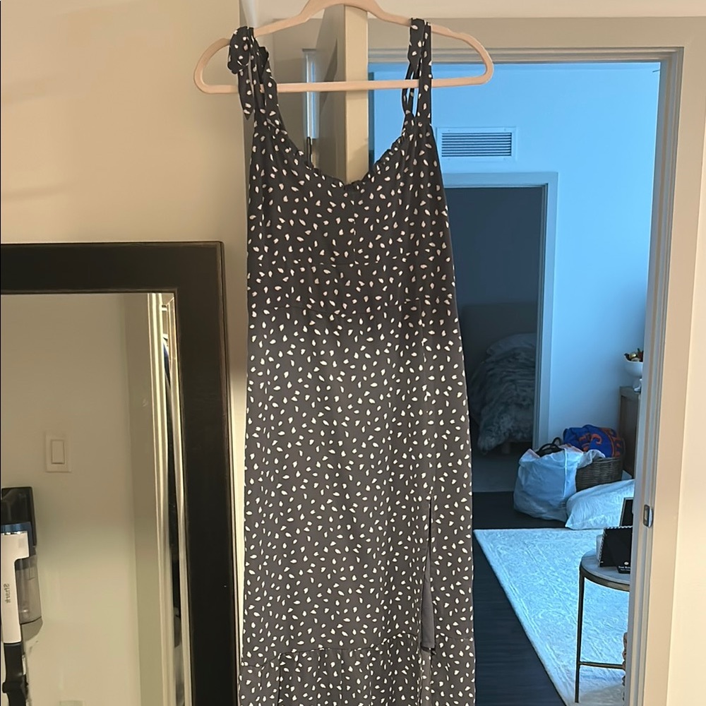 Abercrombie Blue and White Polka Dot Dress